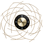 Часы настенные из металла с чёрным циферблатом Current Time варинант исполнения - 1 | Loft Concept в Ульяновске