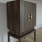 Кабинетный шкаф Elsa Dreams Walnut с 2-мя ящиками варинант исполнения - 5 | Loft Concept в Ульяновске