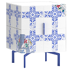 Тумба на синих ножках Short Re Rblue варинант исполнения - 1 | Loft Concept в Ульяновске