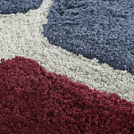 Чехол на подушку с рисунком серо-синего цвета Elan Textured варинант исполнения - 4 | Loft Concept в Ульяновске