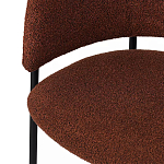 Стул полукруглый мягкий с буклированной обивкой Chair with Boucle Upholstery варинант исполнения - 8 | Loft Concept в Ульяновске