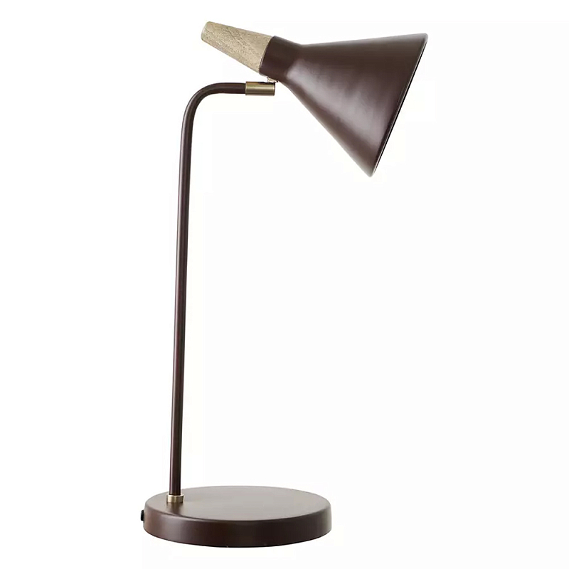 Настольная лампа с конусообразным плафоном Plum Table Lamp Сливовый в Ульяновске | Loft Concept 