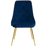 Стул в темно-синей велюровой обивке Ward Dark Blue Velour Chair варинант исполнения - 2 | Loft Concept в Ульяновске