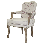 Кресло с изображением сакуры Aubrey Classical Armchair beige flax варинант исполнения - 3 | Loft Concept в Ульяновске