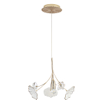 Подвесной светильник с белыми и прозрачными цветочными лепестками Wintery flovers варинант исполнения - 1 | Loft Concept в Ульяновске