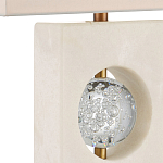 Настольная лампа из мрамора с тканевым прямоугольным абажуром Eternity варинант исполнения - 1 | Loft Concept в Ульяновске