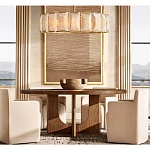 Люстра круглая Д150 см с абажуром из прямоугольных панелей Calling to Shine варинант исполнения - 2 | Loft Concept в Ульяновске