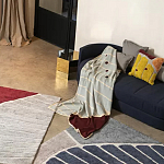 Чехол на подушку с рисунком горчичного цвета Elan Textured варинант исполнения - 1 | Loft Concept в Ульяновске