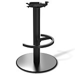 Барный стул вращающийся со спинкой и подлокотниками Douglas Rhombus Синий Велюр варинант исполнения - 3 | Loft Concept в Ульяновске