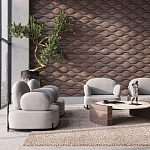 Гипсовая 3D панель с принтографией PM-108 варинант исполнения - 3 | Loft Concept в Ульяновске