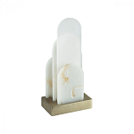Настольная лампа с белыми вертикальными элементами Alabaster Totem   варинант исполнения - 4 | Loft Concept в Ульяновске