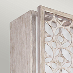 Бра прямоугольное в серебрянном цвете с ажурной решеткой Feiss варинант исполнения - 2 | Loft Concept в Ульяновске