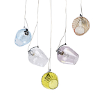 Люстра линейная с 5-ю разноцветными стеклянными плафонами Kaleido варинант исполнения - 1 | Loft Concept в Ульяновске