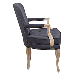 Кресло Aubrey Classical Armchair dark grey velour варинант исполнения - 2 | Loft Concept в Ульяновске