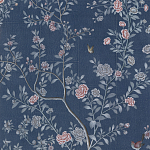 Обои ручная роспись Houghton Dark Blue варинант исполнения - 3 | Loft Concept в Ульяновске