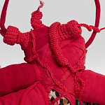 Настенный ковер разноцветный из одежды Heart варинант исполнения - 3 | Loft Concept в Ульяновске