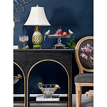 Чаша из прозрачного стекла с фигурками разноцветных попугаев на ободке 38 Eden Garden варинант исполнения - 5 | Loft Concept в Ульяновске