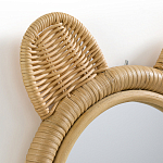 Зеркало из ротанга в форме головы медведя Wicrer Furniture варинант исполнения - 3 | Loft Concept в Ульяновске