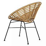 Стул круглый с ротанговым плетением Round Wicker Stool варинант исполнения - 4 | Loft Concept в Ульяновске