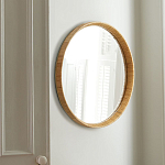 Зеркало круглое в раме из ротанга Wickerwork варинант исполнения - 1 | Loft Concept в Ульяновске