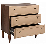 Комод бежевый из массива бука с 3-мя ящиками Wenge Light варинант исполнения - 3 | Loft Concept в Ульяновске