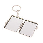 Зеркало брелок складное двухстороннее из натурального камня Оникс Silver Stone Mirrors варинант исполнения - 3 | Loft Concept в Ульяновске