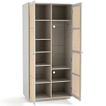 Шкаф с двумя дверцами из плетеного ротанга Tomio Wicker Furniture варинант исполнения - 3 | Loft Concept в Ульяновске