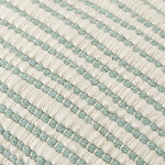 Чехол на подушку мятного цвета с бахромой и объемным узором Ethnic mix варинант исполнения - 2 | Loft Concept в Ульяновске