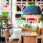 Люстра с плафоном в виде купола синяя Wooden Beads Chandelier Blue варинант исполнения - 2 | Loft Concept в Ульяновске