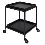 Тумба чёрная на колёсах Cabinet on Wheels варинант исполнения - 2 | Loft Concept в Ульяновске