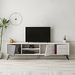 ТВ-тумба с 3-мя дверцами и полками Grey Albe TV Stand варинант исполнения - 3 | Loft Concept в Ульяновске
