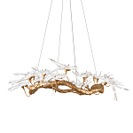 Люстра подвесная с прозрачными стеклянными птичками на ветвях Диаметр 100 см Serip Voa варинант исполнения - 1 | Loft Concept в Ульяновске