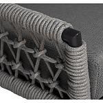 Диван двухместный уличный темно-серый Street Bliss варинант исполнения - 2 | Loft Concept в Ульяновске