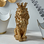 Статуэтка лев с детализированной гривой и изящной короной Lion Crown  варинант исполнения - 4 | Loft Concept в Ульяновске