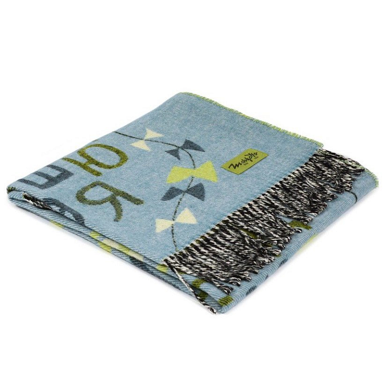 Плед ALP 1 Marzotto Серо-голубой в Ульяновске | Loft Concept 