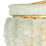 Подвесной светильник с каскадом из стеклянных декоративных элементов на золотом каркасе Shining Sea Glass варинант исполнения - 1 | Loft Concept в Ульяновске