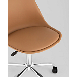 Офисный стул на металлическом основании EGGERY Brown пластик варинант исполнения - 2 | Loft Concept в Ульяновске