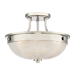 Потолочный светильник со стеклянным плафоном в виде купола Quoizel варинант исполнения - 1 | Loft Concept в Ульяновске