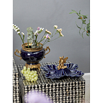 Менажница темно-синяя фарфоровая с бронзовой фигуркой ангела Eden Garden варинант исполнения - 5 | Loft Concept в Ульяновске