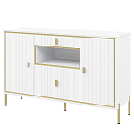 Консоль белая с двумя дверцами и ящиками Antique Order варинант исполнения - 1 | Loft Concept в Ульяновске