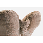 Дизайнерское плюшевое кресло в форме руки бежевое Poltronova Joe Plush Dove Grey варинант исполнения - 1 | Loft Concept в Ульяновске