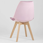 Стул с мягким велюровым сиденьем Arvika Pink варинант исполнения - 5 | Loft Concept в Ульяновске