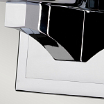 Бра для ванных комнат с белым цилиндрическим плафоном на прямоугольном основании цвета хром Feiss варинант исполнения - 4 | Loft Concept в Ульяновске