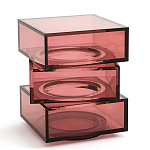 Стол журнальный в форме кубов Acrylic Furniture Lumina Crimson Clarity варинант исполнения - 1 | Loft Concept в Ульяновске