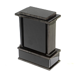 Часы настольные черные из натурального камня Обсидиан Stone Clock варинант исполнения - 3 | Loft Concept в Ульяновске