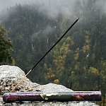 Подставка под благовония из эпоксидной смолы с цветами прямоугольная черная Epoxy Flowers Incense Stand Black варинант исполнения - 3 | Loft Concept в Ульяновске