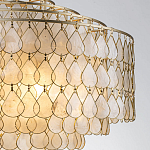 Люстра многоярусная с декором из натуральной морской ракушки Iridescent Light варинант исполнения - 4 | Loft Concept в Ульяновске