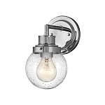 Бра для ванных комнат с прозрачным шарообразным плафоном из стекла с пузырьками на круглом основании Hinkley варинант исполнения - 6 | Loft Concept в Ульяновске