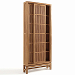 Шкаф из массива тика Okino Wood Cabinet варинант исполнения - 5 | Loft Concept в Ульяновске