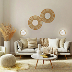 Бра в форме диска с перламутровыми прямоугольниками из морской ракушки Touch of Marine Charm варинант исполнения - 4 | Loft Concept в Ульяновске